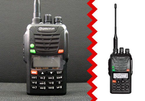Wouxun KG-UV6D V2 136-174/216-280 MHz Dual Band Dual display 2 way radio